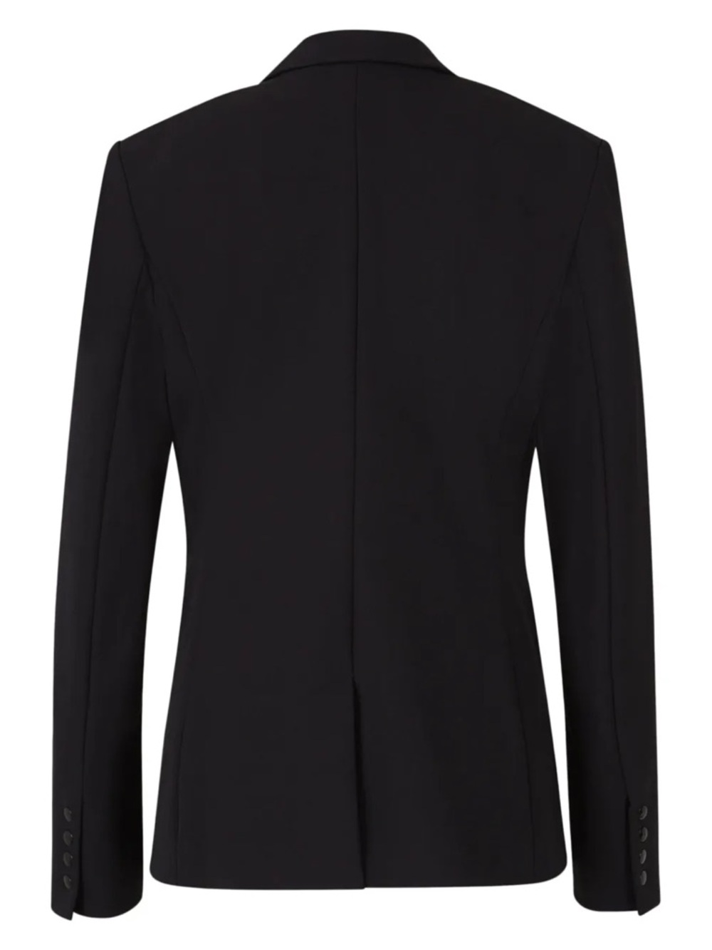 VERONICA BEARD Scuba Dickey Blazer Jacket Single-Button Tailored Black Size 4 - Picture 3 of 11